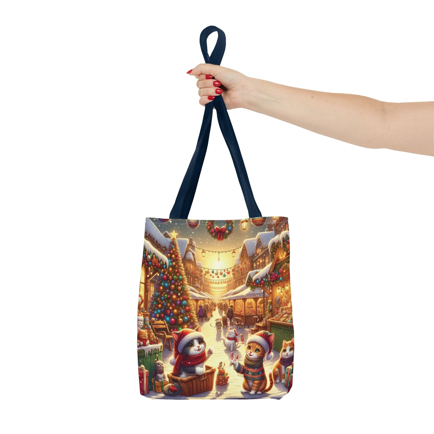 Christmas Cute Cats Tote Bag