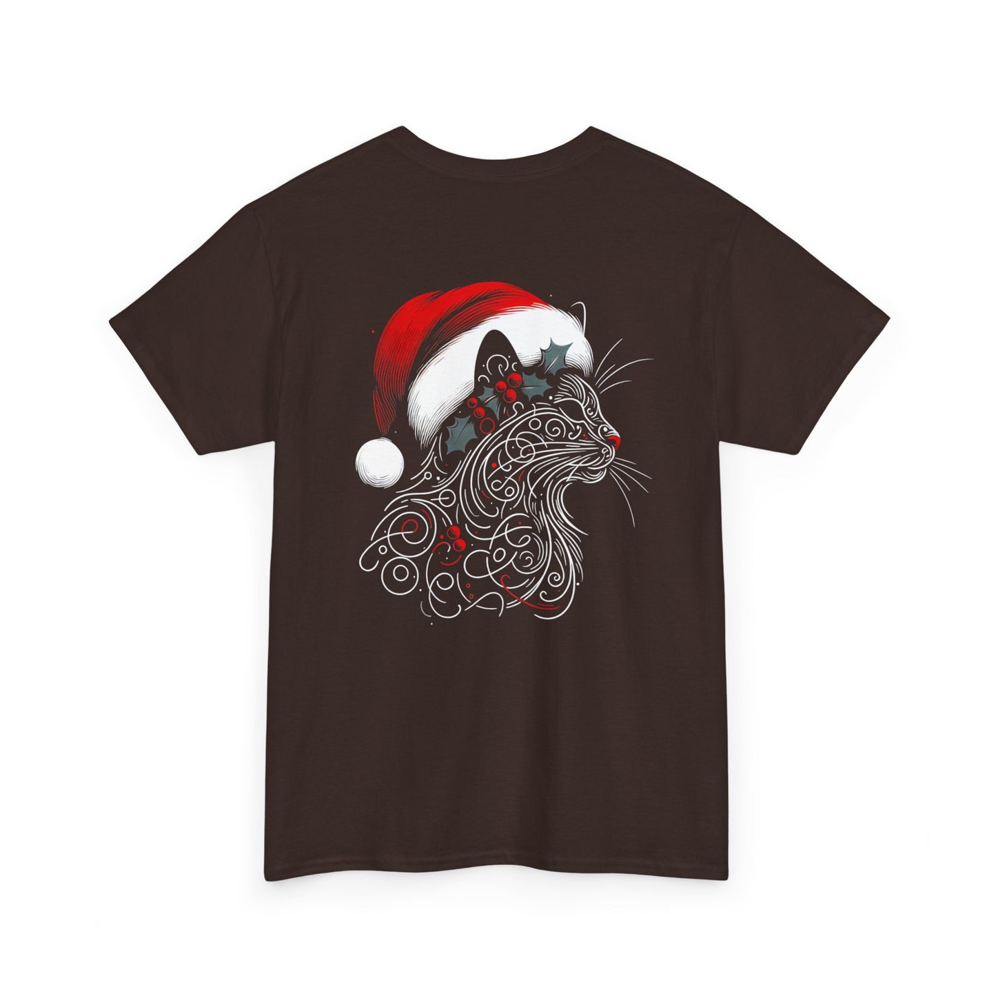 Christmas Cat Outline Tee