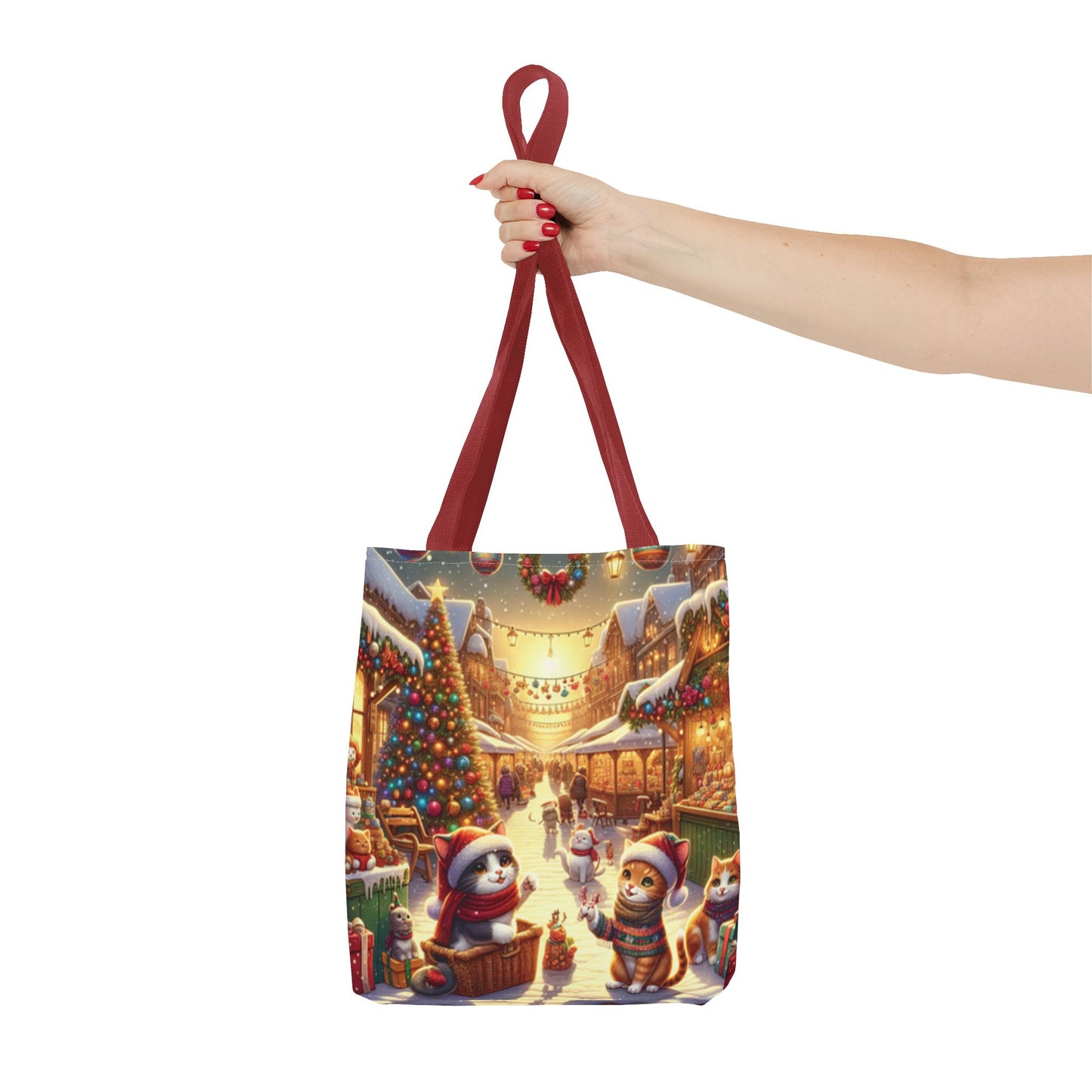 Christmas Cute Cats Tote Bag