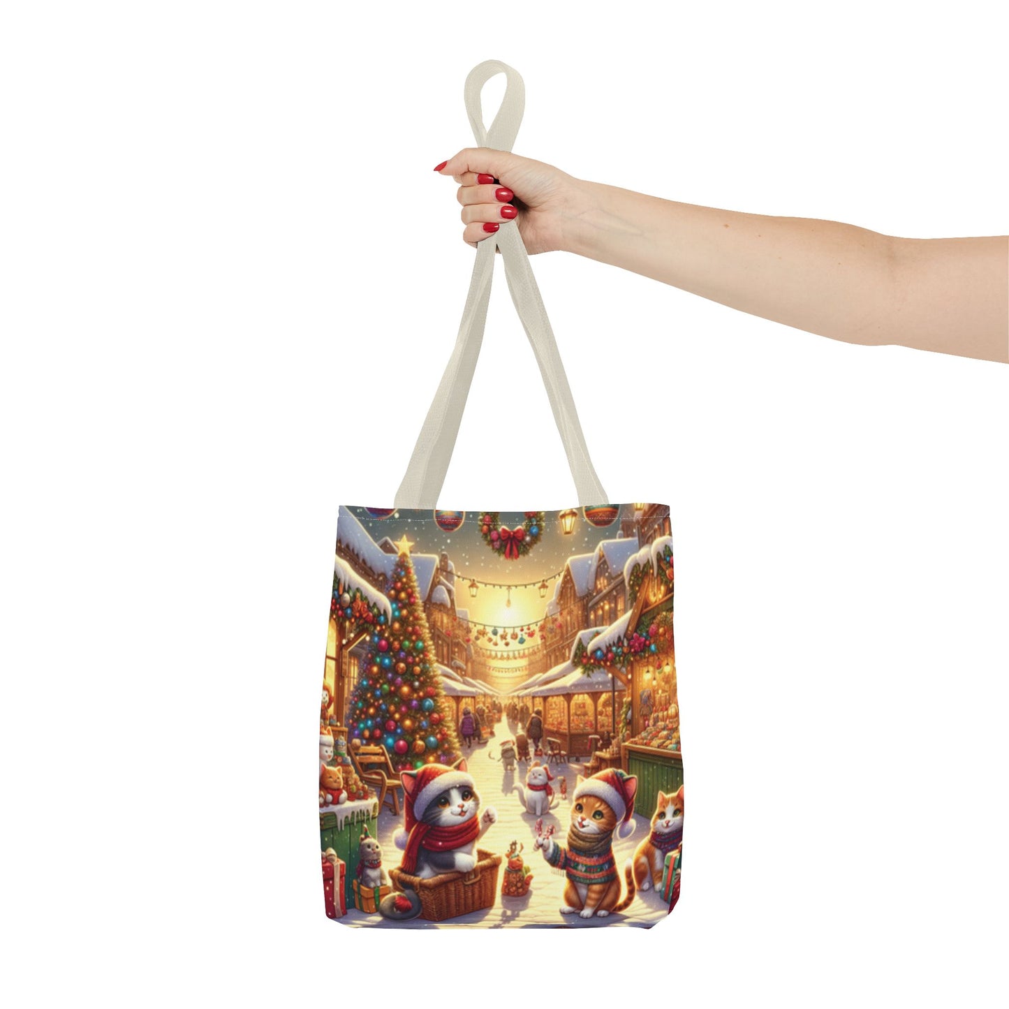 Christmas Cute Cats Tote Bag