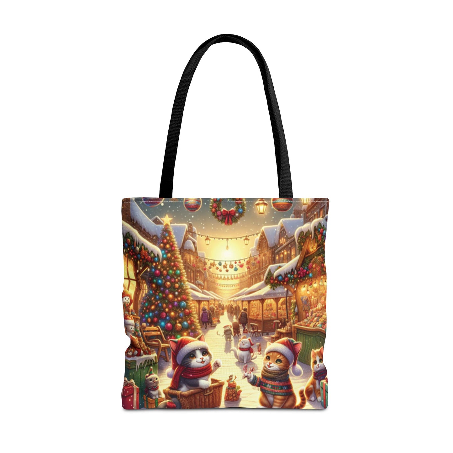 Christmas Cute Cats Tote Bag