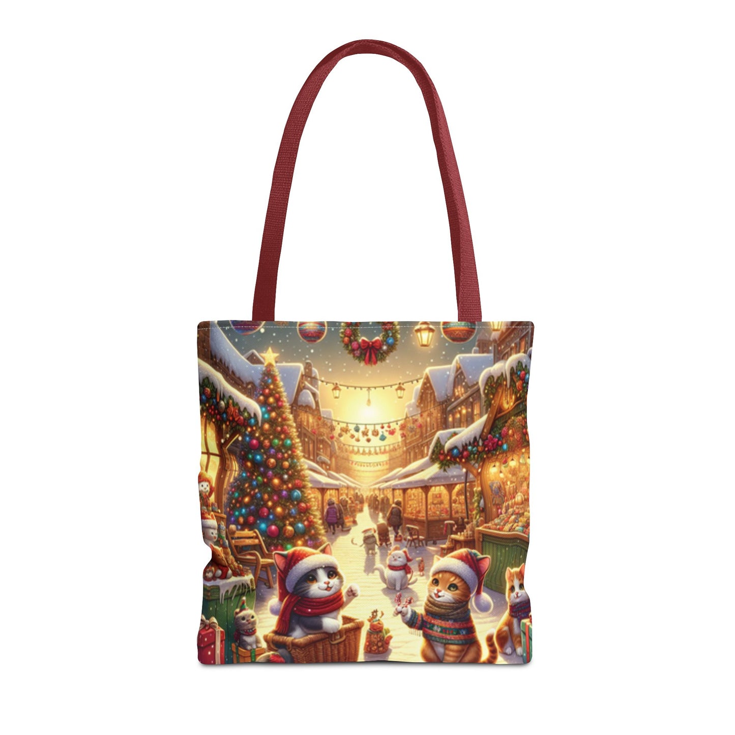 Christmas Cute Cats Tote Bag