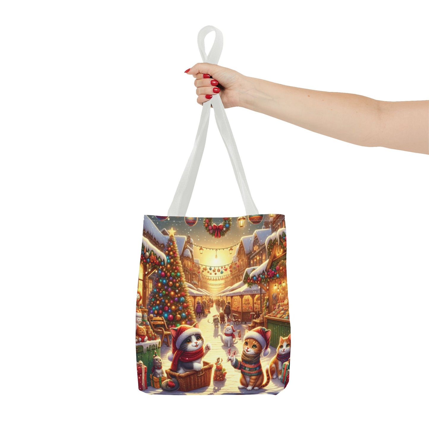 Christmas Cute Cats Tote Bag