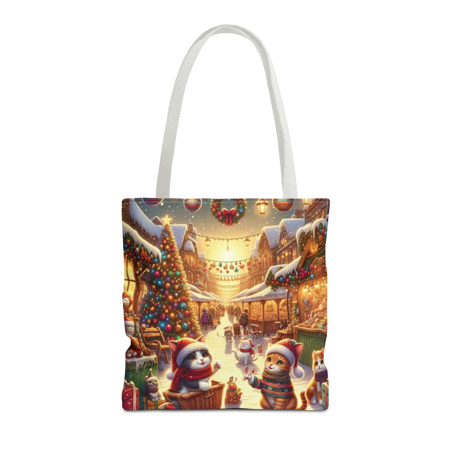 Christmas Cute Cats Tote Bag