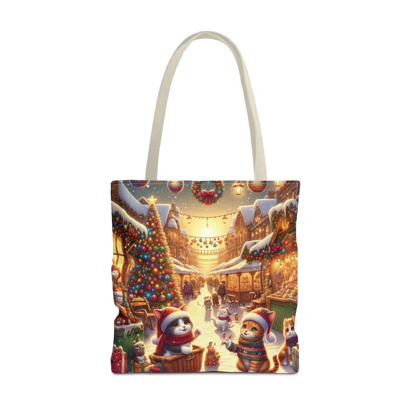 Christmas Cute Cats Tote Bag