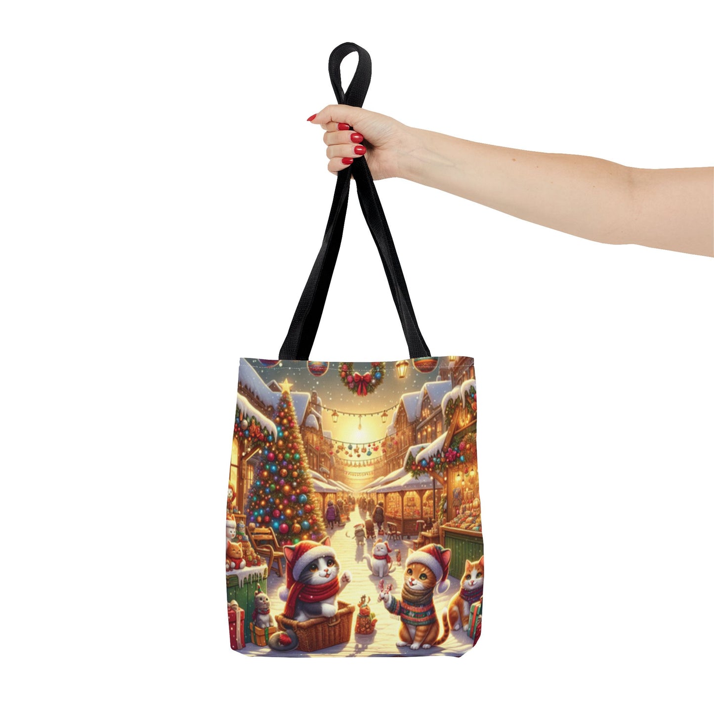 Christmas Cute Cats Tote Bag