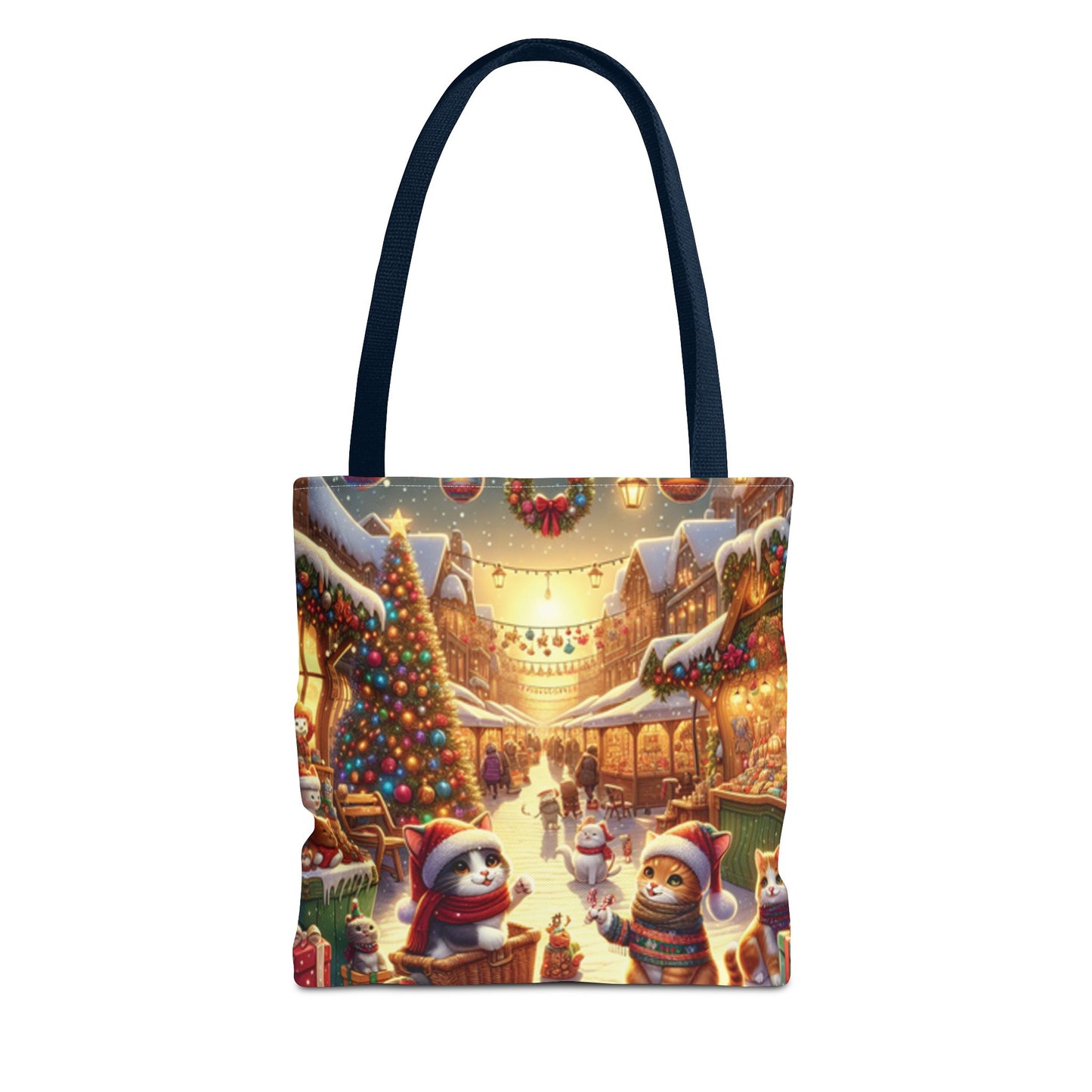 Christmas Cute Cats Tote Bag