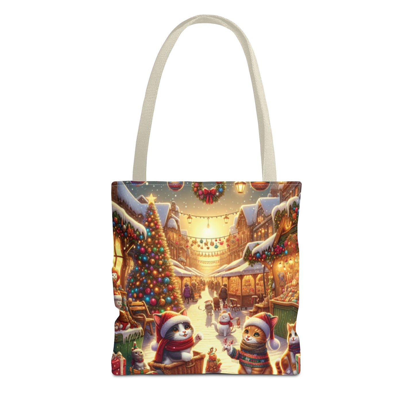 Christmas Cute Cats Tote Bag