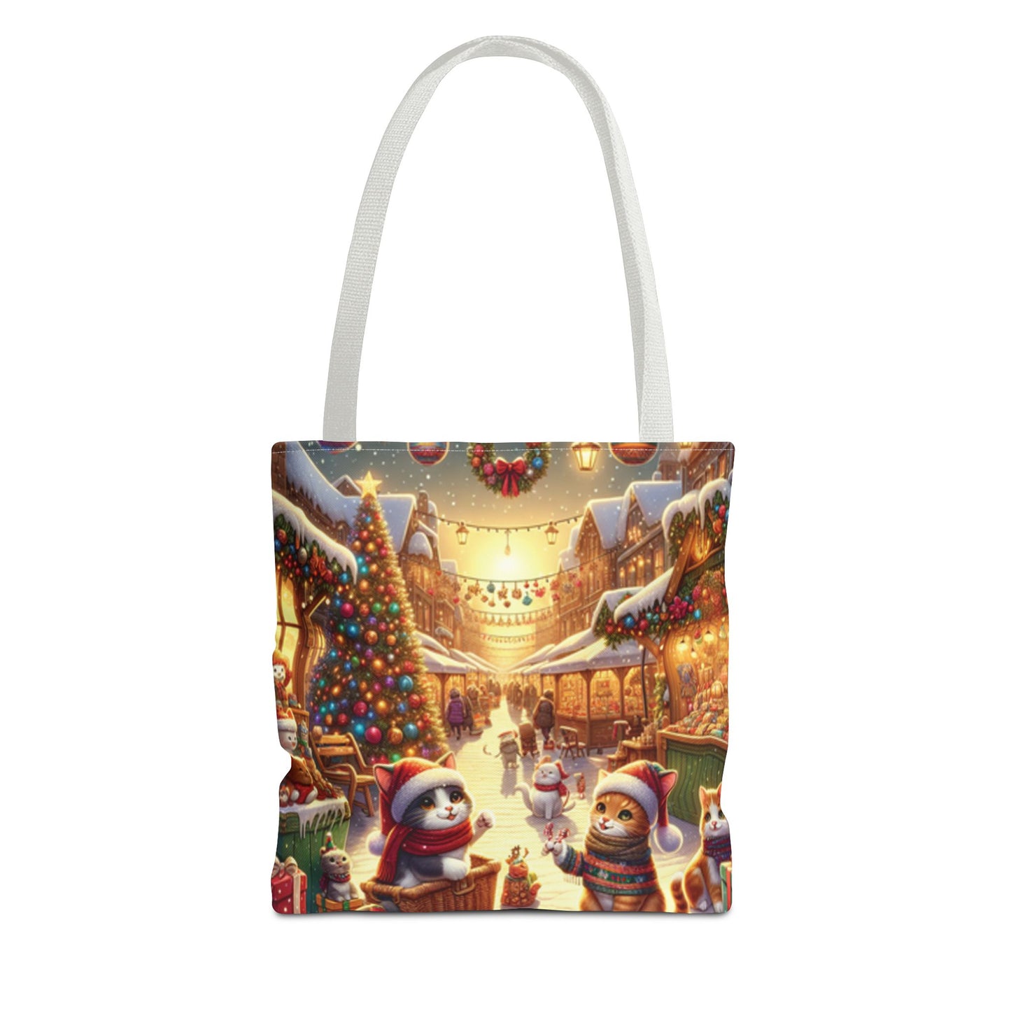 Christmas Cute Cats Tote Bag