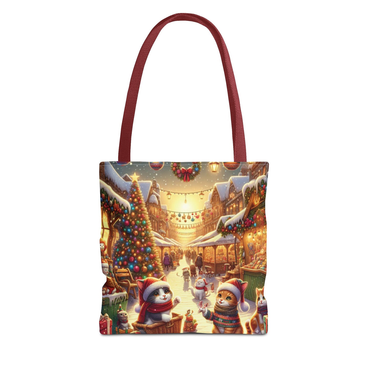 Christmas Cute Cats Tote Bag